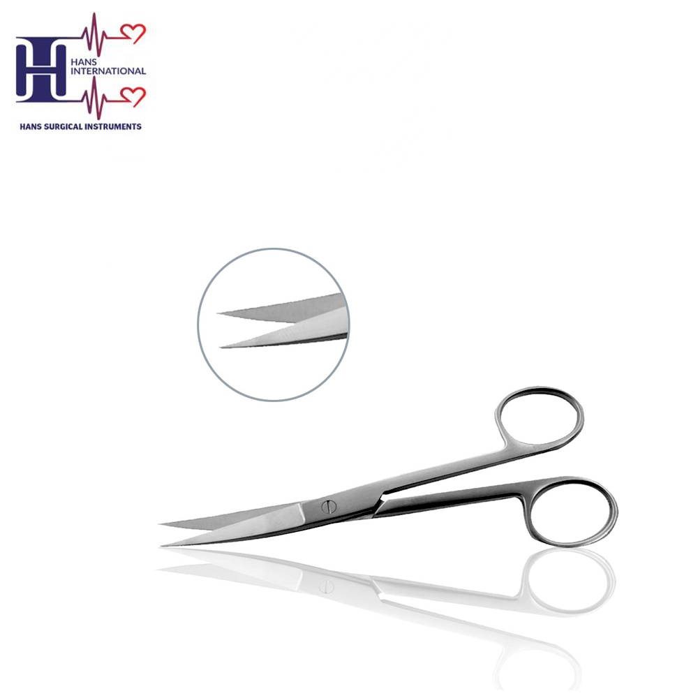Operating Scissors Curved, Sharp, Sharp gynecological Surgical Instruments